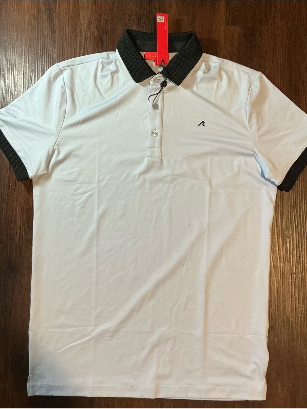 REDVANLY Balfour Polo with knit collar & sleeves NWT Small
